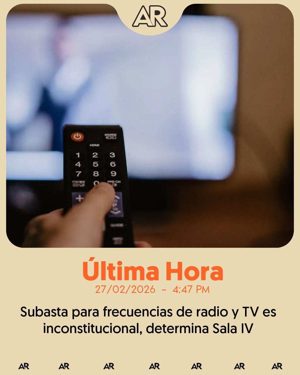 #ÚltimaHora Sala Constitucional anula subasta de frecuencias para radio y TV tras resolver recurso de amparo ameliarueda.com/ultimas-notici…