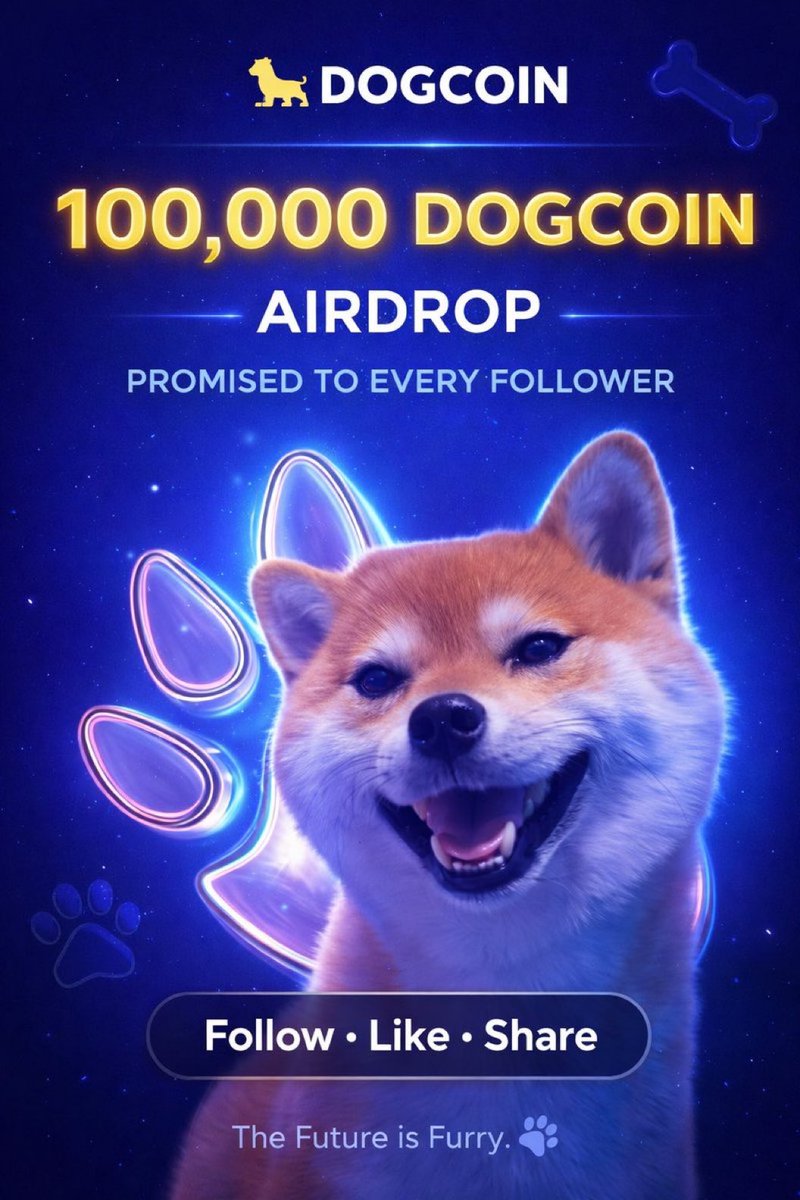 DOGxCOINS's tweet photo. CLAIM 100,000 $DOG Airdrop 🪂 

RT Pin post 📍 &amp; Follow 🔔
Drop your #Solana address 

First 700 $SOL Address

#SolanaAirdrop #SolanaAirdrop https://t.co/BB28Q5OmzT