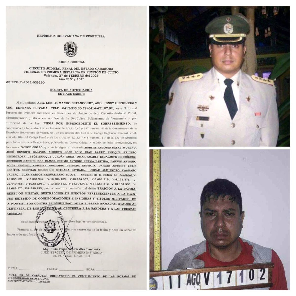 Manipulan todo, traicionan, entregan, calculan todo, y la Ley de Amnistía no escapa de eso.

“La amnistía es una estafa. El juez Luis Ovalles deja en evidencia la falta de voluntad de hacer justicia al negar el sobreseimiento solicitado en la causa del caso Paramacay. Además,