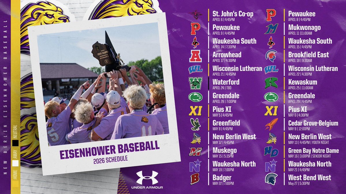 New Berlin Eisenhower Baseball tweet media