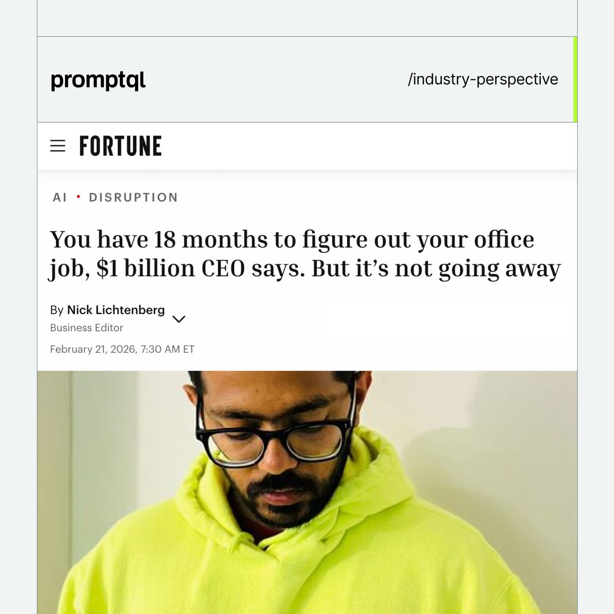 PromptQL tweet media