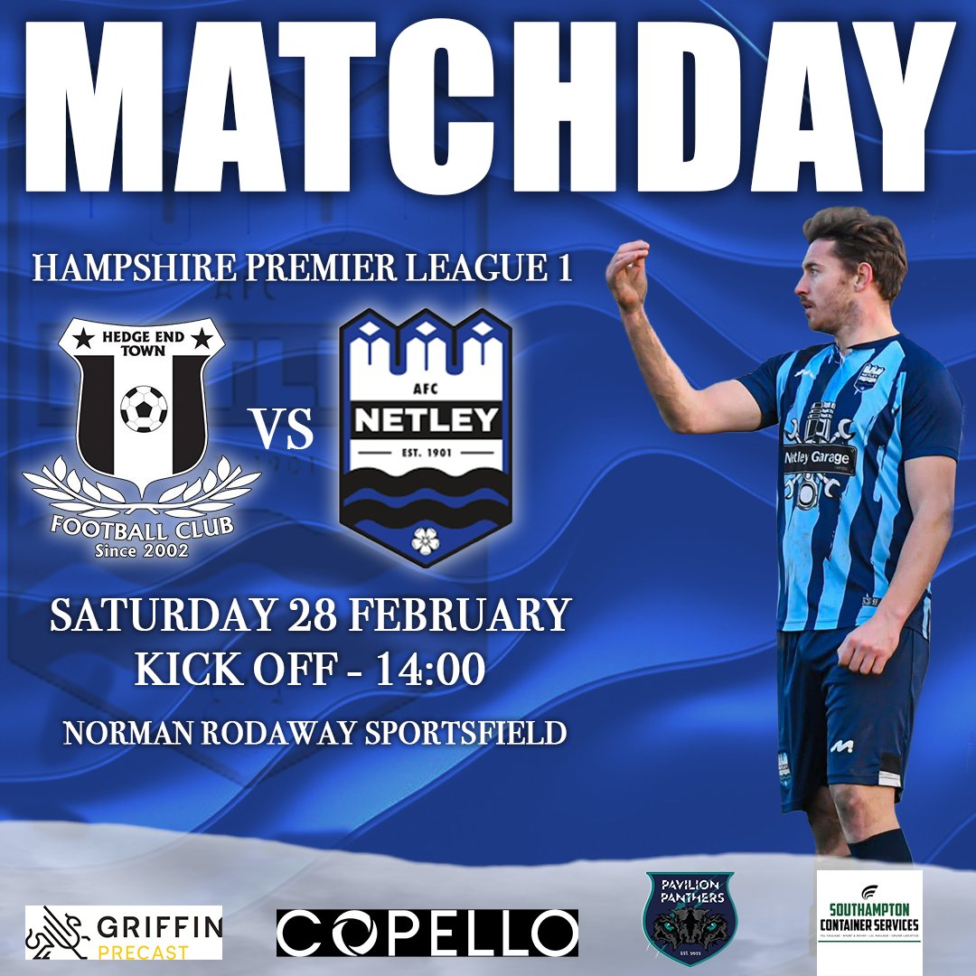 AFCNetley's tweet photo. MATCHDAY‼️

Make sure to come down to support the firsts away at Hedge End today as we face a tough @HantsLeague test.

🏟️ Norman Rodaway Sportsfield
🕑 KO: 2pm https://t.co/vpCIssnLfM