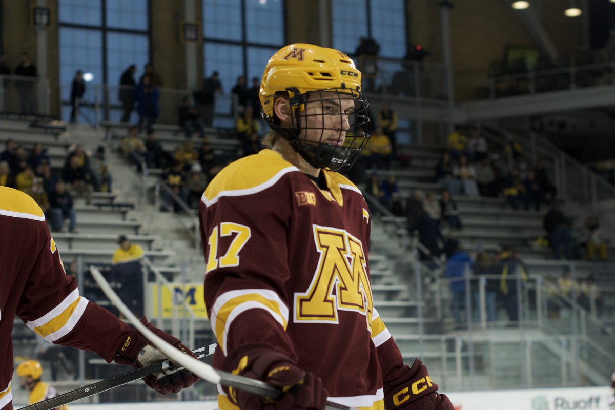 GopherHockey's tweet photo. Congrats to Captain Brody Lamb on his 150th career game playing for the Golden Gophers! https://t.co/s0zbQcLbcU