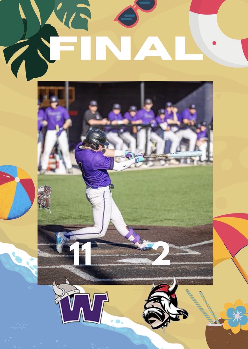 Warriors start the week off hot with a win against Grandview University! 

Jack Kamalski: 6IP, 2 runs, 5 hits 
🟣⚪️⚾️☀️☀️ #rolldorf