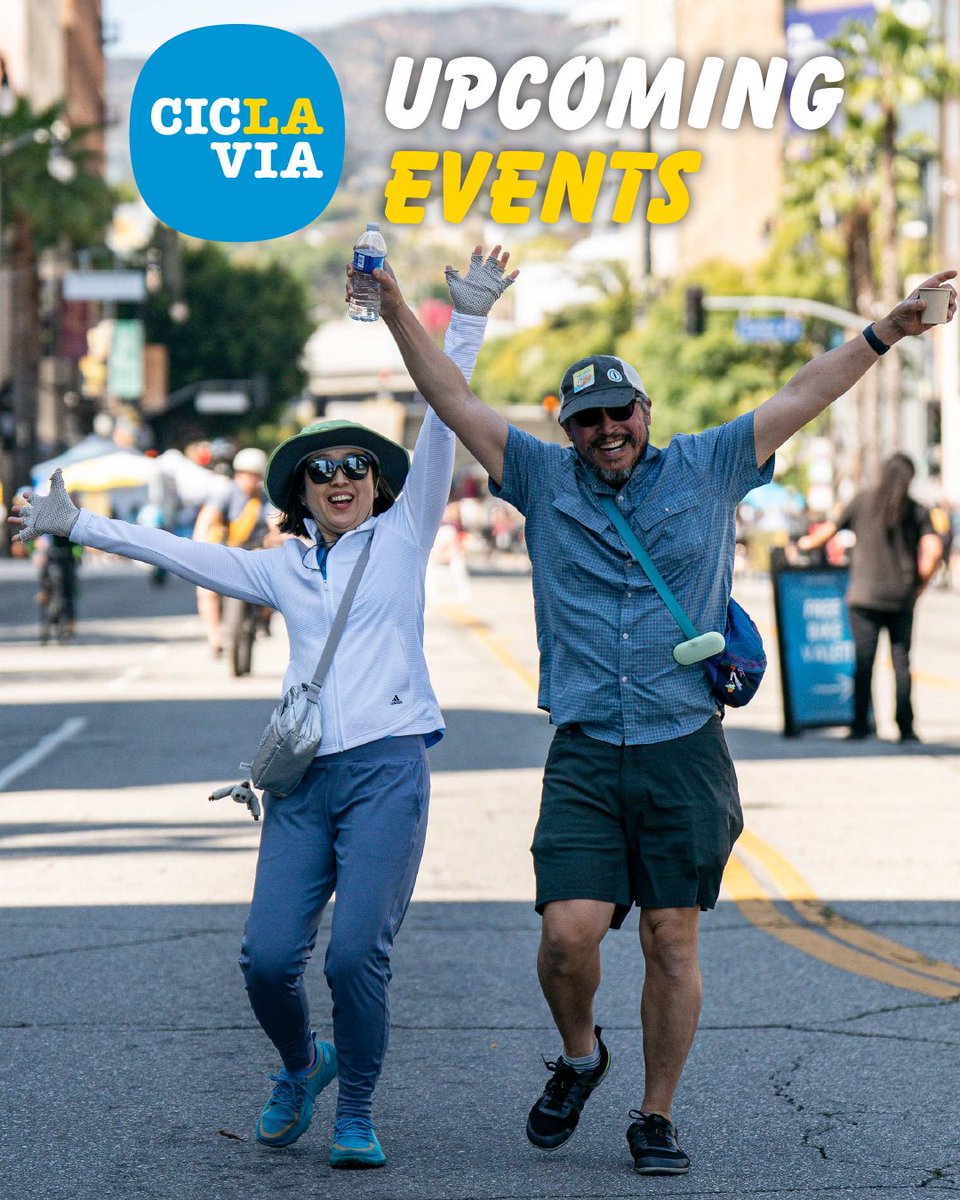 CicLAvia's tweet photo. We're thrilled to kick off our 2026 CicLAvia season! 

Check out the first two:
March 12: CivSalon—The State of Open Streets in the LA Region
April 26: CicLAvia—West LA

Add these dates to your calendars, but save some room. 😉 We’ll have more coming throughout the year! https://t.co/159gYm5pLn