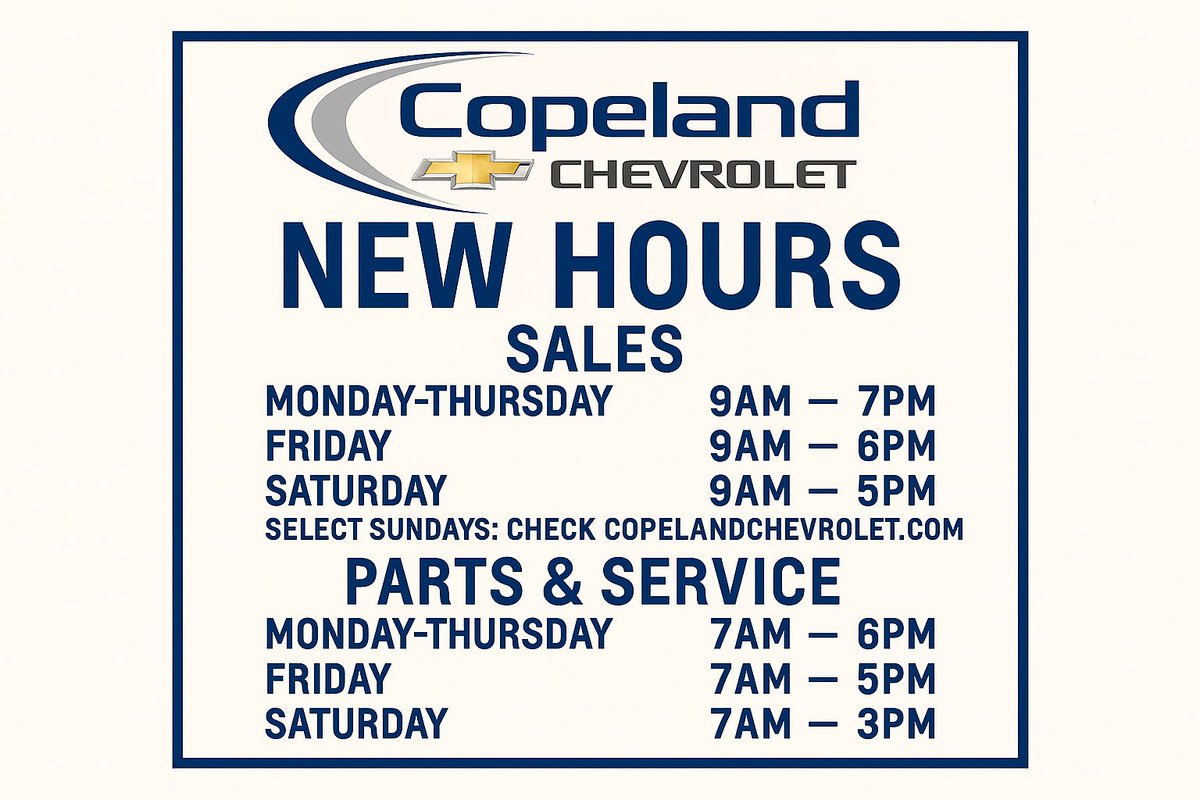 Copeland Chevrolet tweet media