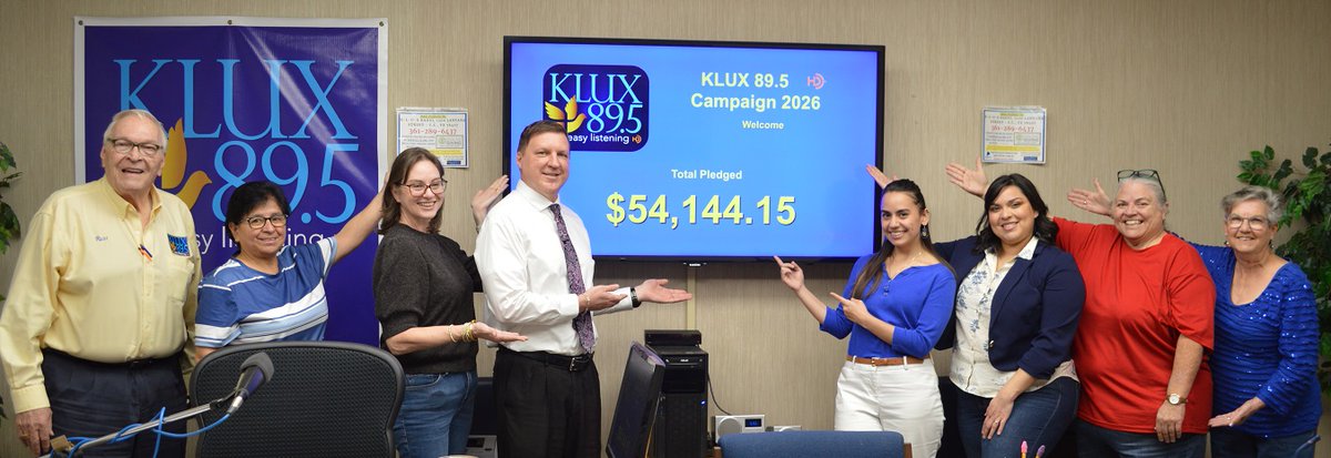 KluxRadio's tweet photo. Thank  you to our Friday AFTERNOON Segment volunteers, Ms. Sylvia “D” Dancer, Lynne Lavender, Amanda Gomez, Johanna Swetish, Kathy Pekar, Anita Rivera, Kashel Baacke &amp; Sofia  Rodriguez, for coming in &amp; answering  telephone pledges from our listeners during Campaign 2026 on KLUX! https://t.co/o4wLfFbx5n