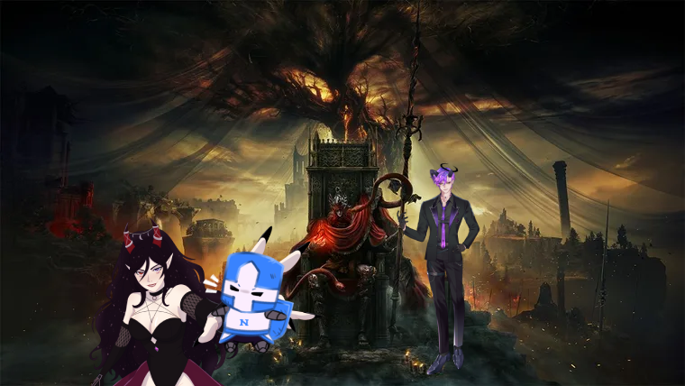 We're going live on the purple app Right now! I'll be Playing OG elden ring for the first time doing Seamless Co-op with <a href="/Nixkiraa/">Nix Kira 🌙⚔️</a> and a couple buddies <3

Artist Credits:
@/KUZERI3 Cass
@/miniwishie NIck
@/karishet Nixy
#Vtuber #ELDENRING #Streamer