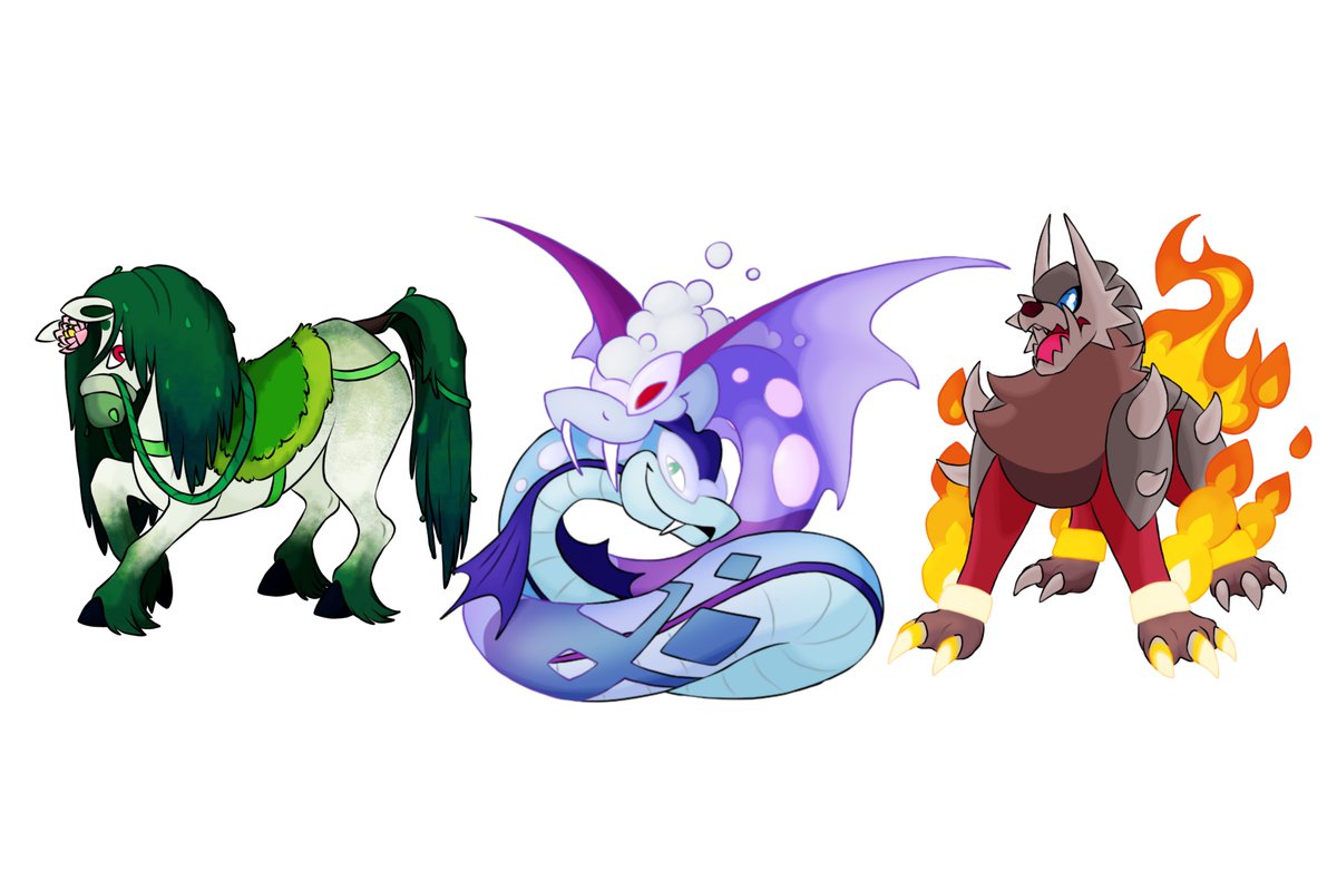 Happy Pokémon day, trainers!
Here is an exclusive look at the final stages of the starters to celebrate this special occasion