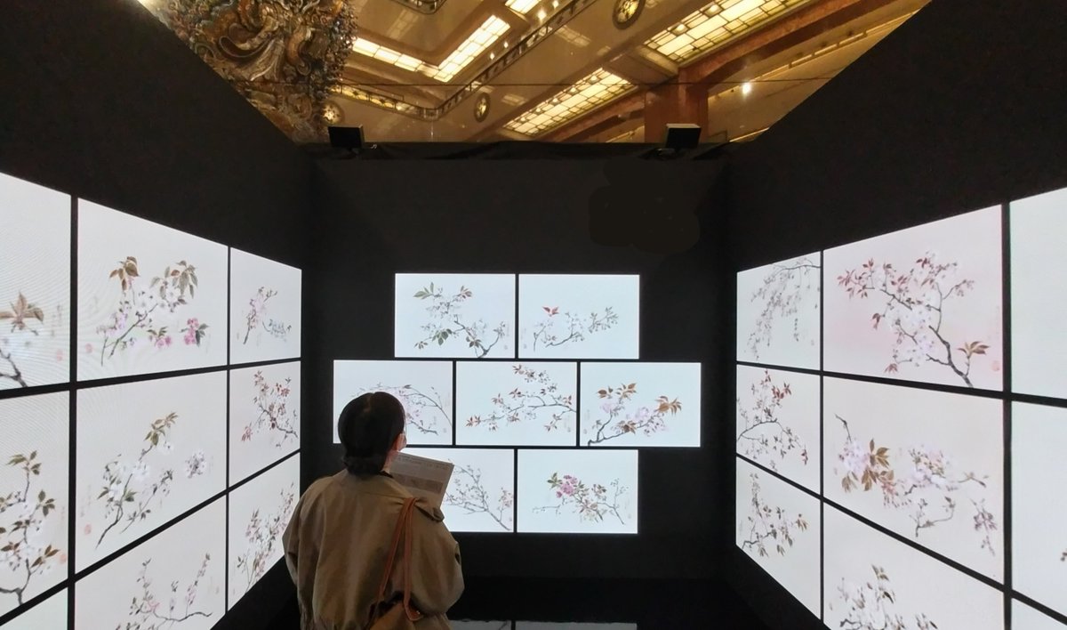 3/2（月）まで、日本橋三越本店にて当館所蔵の跡見玉枝《桜花図巻》を