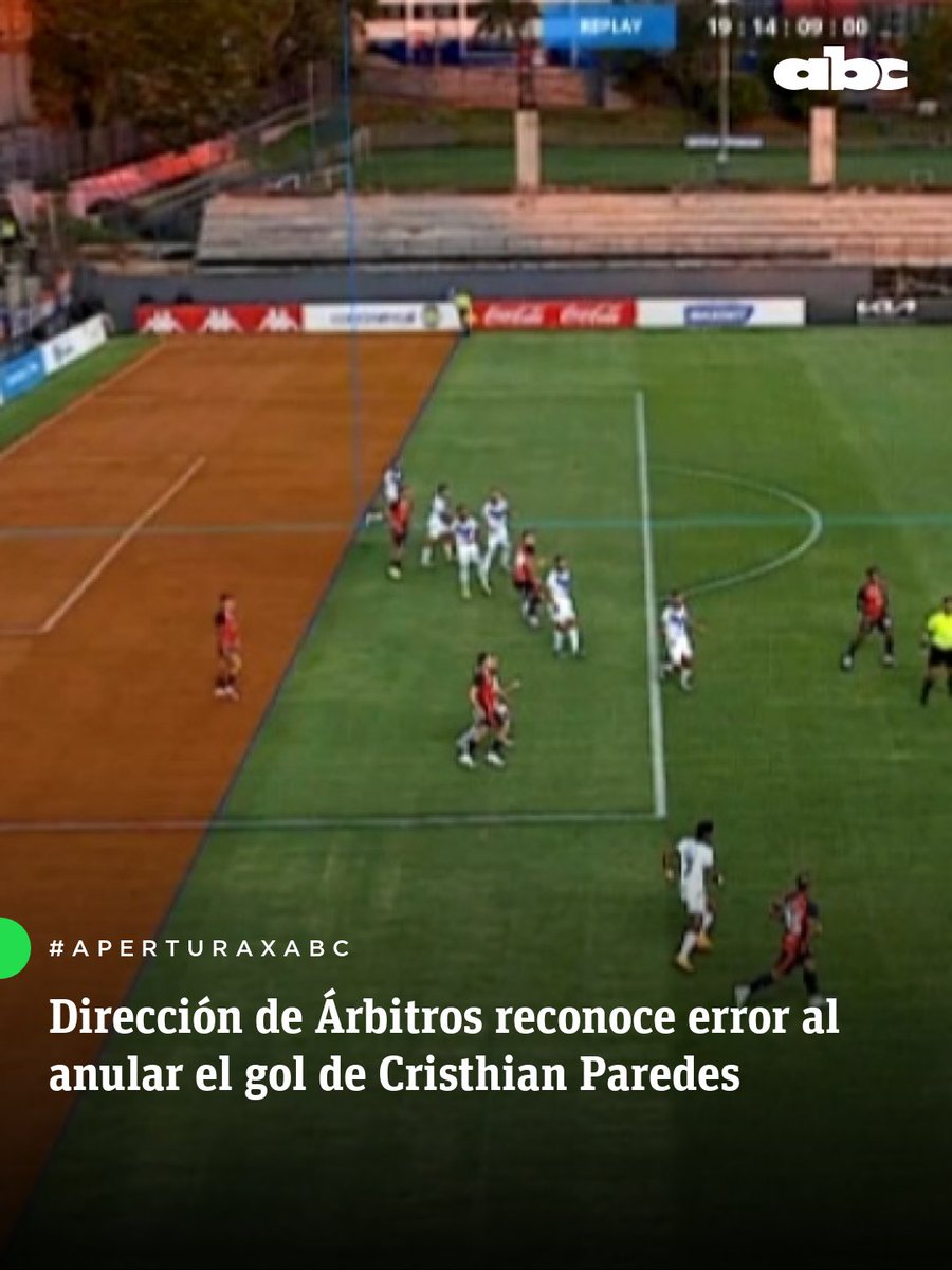 #AperturaxABC | MAL ANULADO 🚫

El análisis arbitral confirma un error al invalidar el gol de Cristhian Paredes para Cerro Porteño ante Ameliano ⚠️

🔎 "El jugador de Cerro, en posición adelantada, contacta con el de Ameliano, pero este no tenía posibilidad de jugar el balón. Por