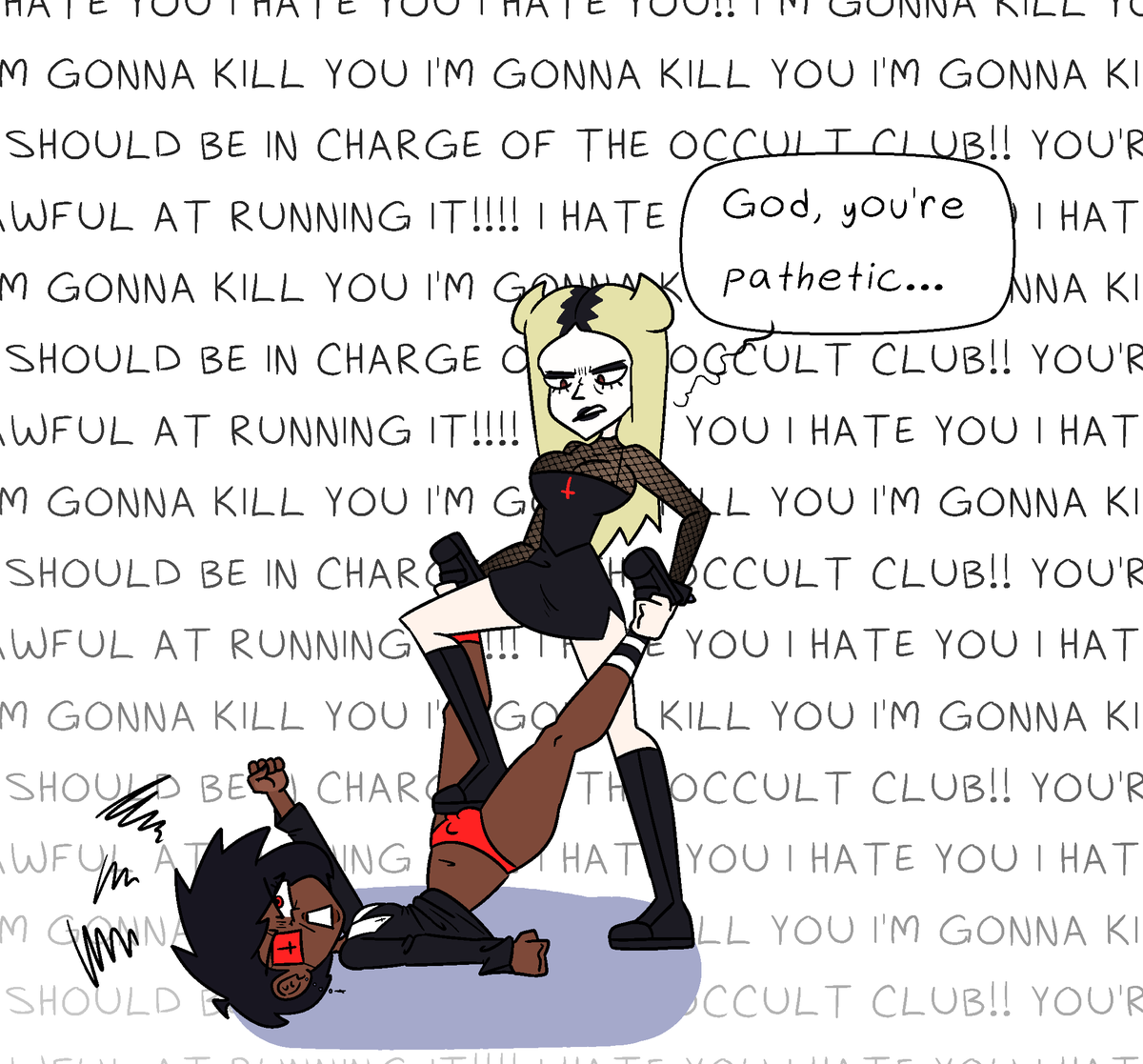 strawberriexe's tweet photo. [COMM] Occult Club Dispute https://t.co/miGWnsDXYl
