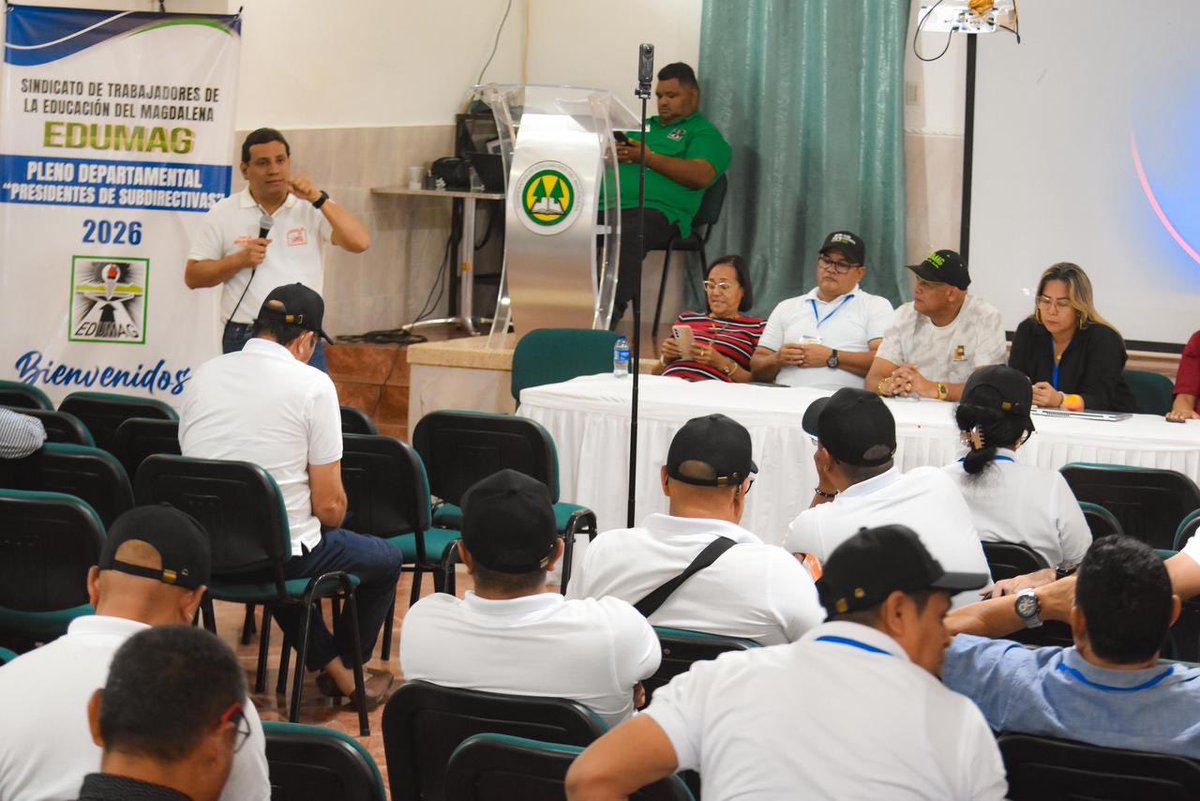 Con beneplácito recibimos el respaldo total de los miembros del sindicato de educadores del Magdalena, Edumag. ¡La victoria está cerca! 

En socialización con cada uno de sus directivos municipales, coincidimos que es a través de la educación pública, que podemos seguir