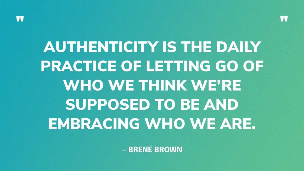 There is much power in letting go. When we mess up, let go again. Never be afraid to start over. These are the gifts of imperfection.