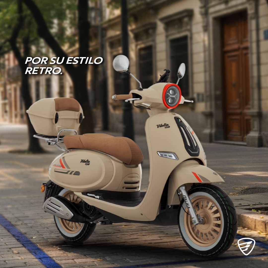 Revista_Moto's tweet photo. La nueva #Vitalia150 esta diseñada para quienes buscan moverse con #EstiloRetro y reflejar su personalidad en cada ruta. 🛵 ✨️
#ElMotorDeTuVida #ITK #MoviendoLasCalles #RevistaMoto #ItalikaRM26 @ItalikaOficial https://t.co/jahgXgjnkU