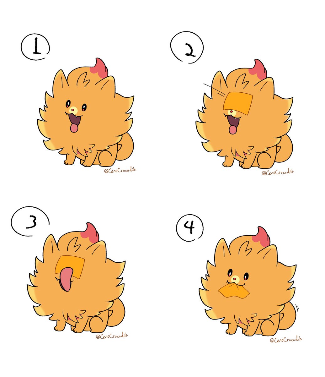 Why Pombon doesn't have a slice of cheese like Scorbunny or Fuecoco in pokemon wind &amp; waves 🧀🐶🔥