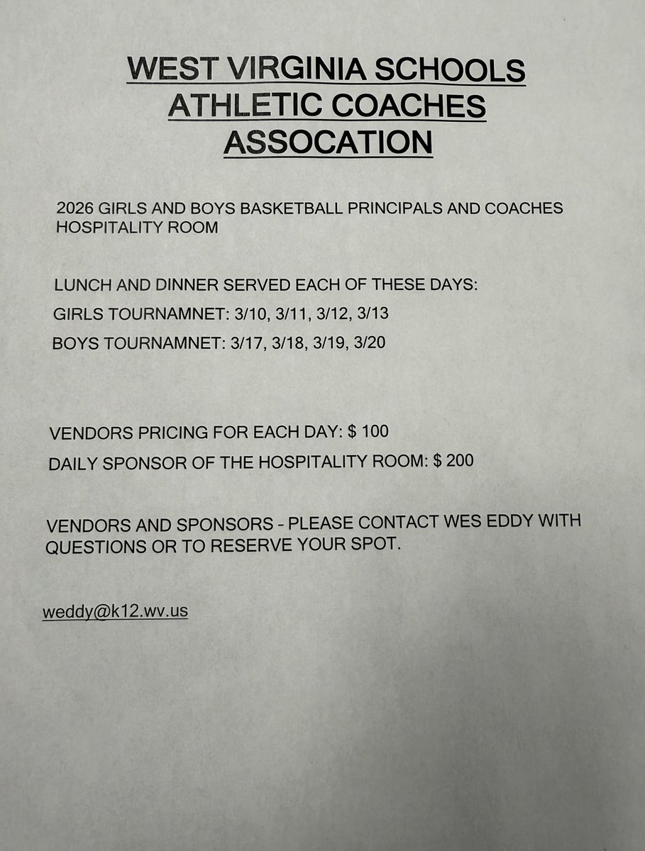 W. VA. Coaches Assoc tweet media