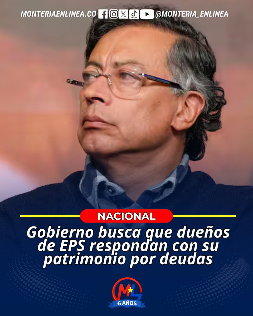 🚩#Nacional || Gobierno busca que dueños de EPS respondan con su patrimonio por deudas
facebook.com/share/p/189wS9…