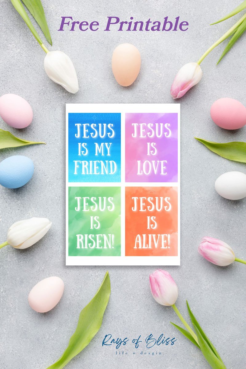 rays_of_bliss's tweet photo. Need a simple faith-filled Easter basket idea? 💛

These FREE “Jesus Is…” Easter printables for kids are perfect to tuck inside.

Includes 4 designs + easy print PDFs.

Download here:
https://t.co/em4o8yUTS3

#EasterIdeas #ChristianMom https://t.co/nDKgExNigI