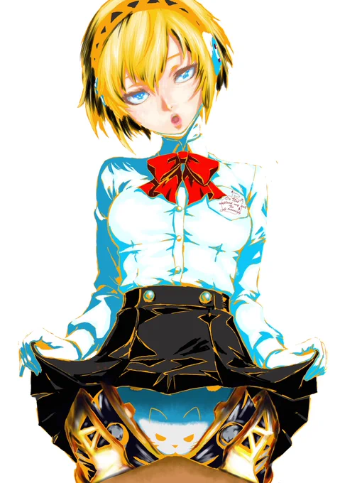 SFW cat on Aegis, Without or Only brushpen ver. #Persona3 #P3R