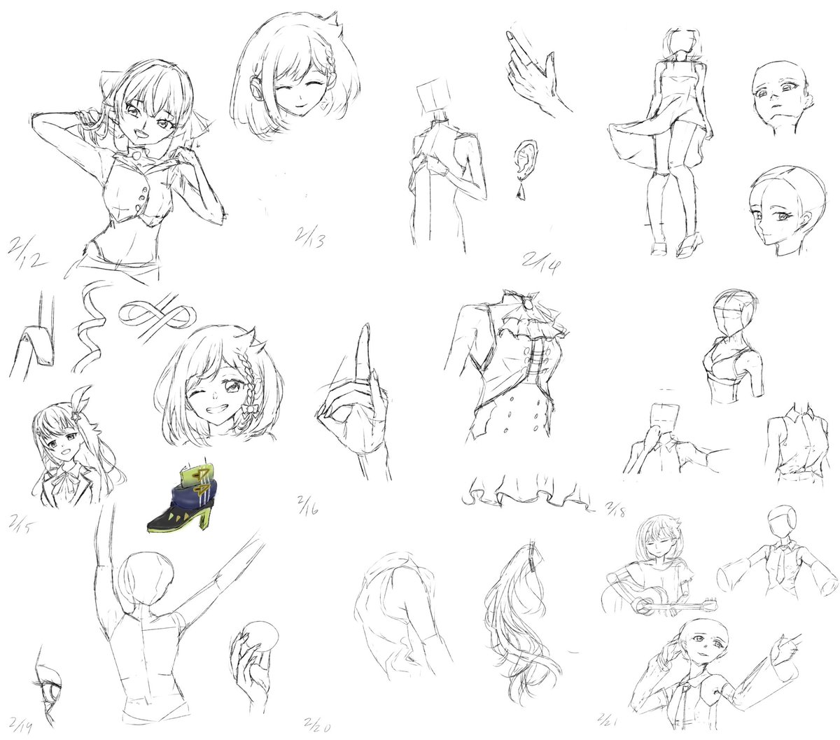 #今月描いた絵を晒そう 