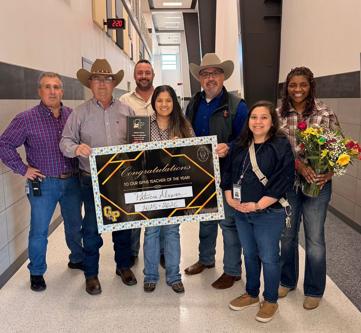 Aocho77's tweet photo. I’m so excited for my wife @shyan_08 for recieving TOY for this school year. She definitely deserves this and more, always going above and beyond helping her students she currently teaches as well as past kids she has taught! Congratulations 🎉 love! #GPPurpose @GalenaParkISD @GalenaParkCTE