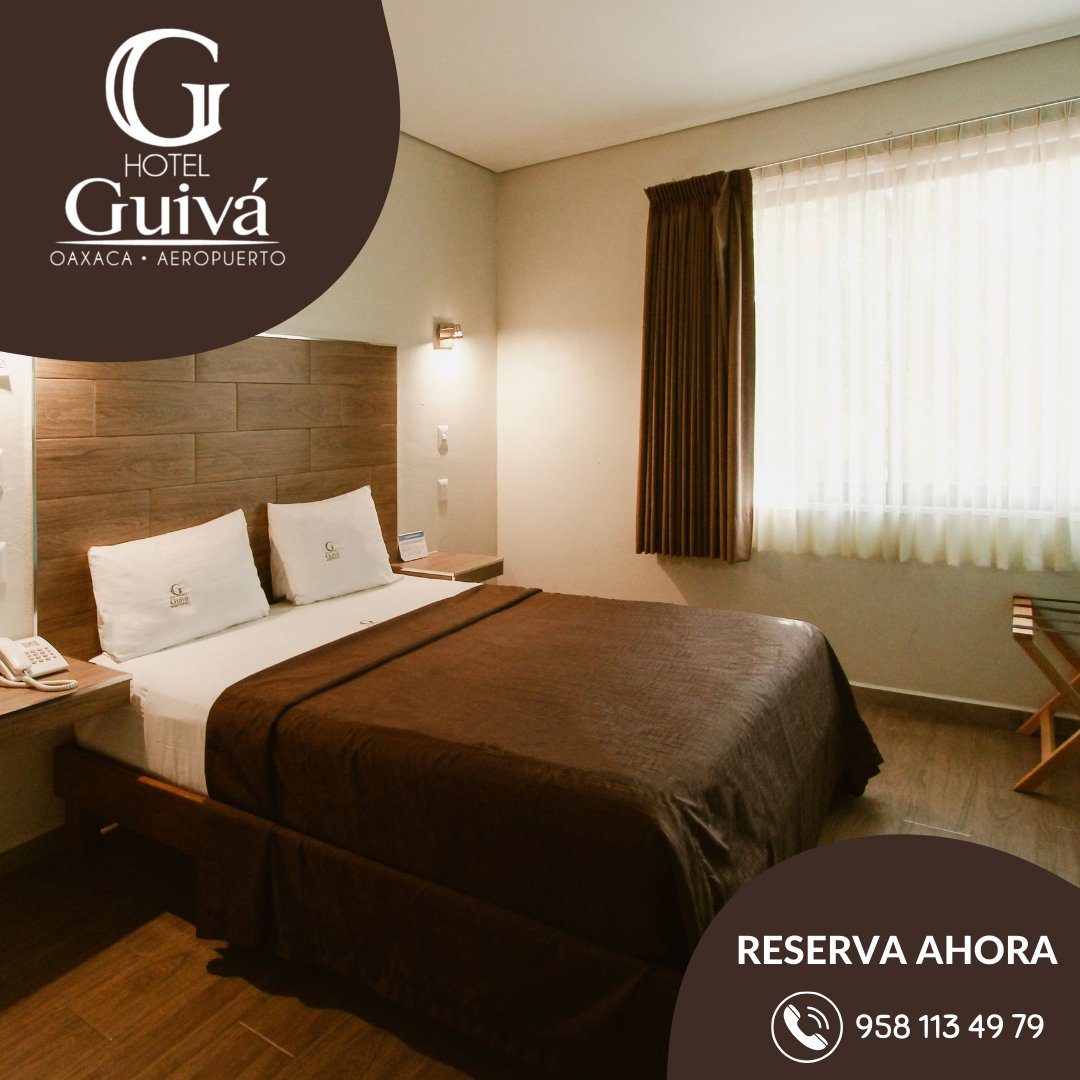 Porque estamos para consentirte!!!!!!
#HotelGuivaAeropuerto
Contáctanos: 951 511 69 29
maps.app.goo.gl/ghJxqopdrUeqE7…
* Habitaciones climatizadas 📷
* Agua caliente 📷
* Televisión por cable 📷
* Estacionamiento 📷
* Área de Terraza 📷
#OaxacaLoTieneTodo #OaxacadeJuárez