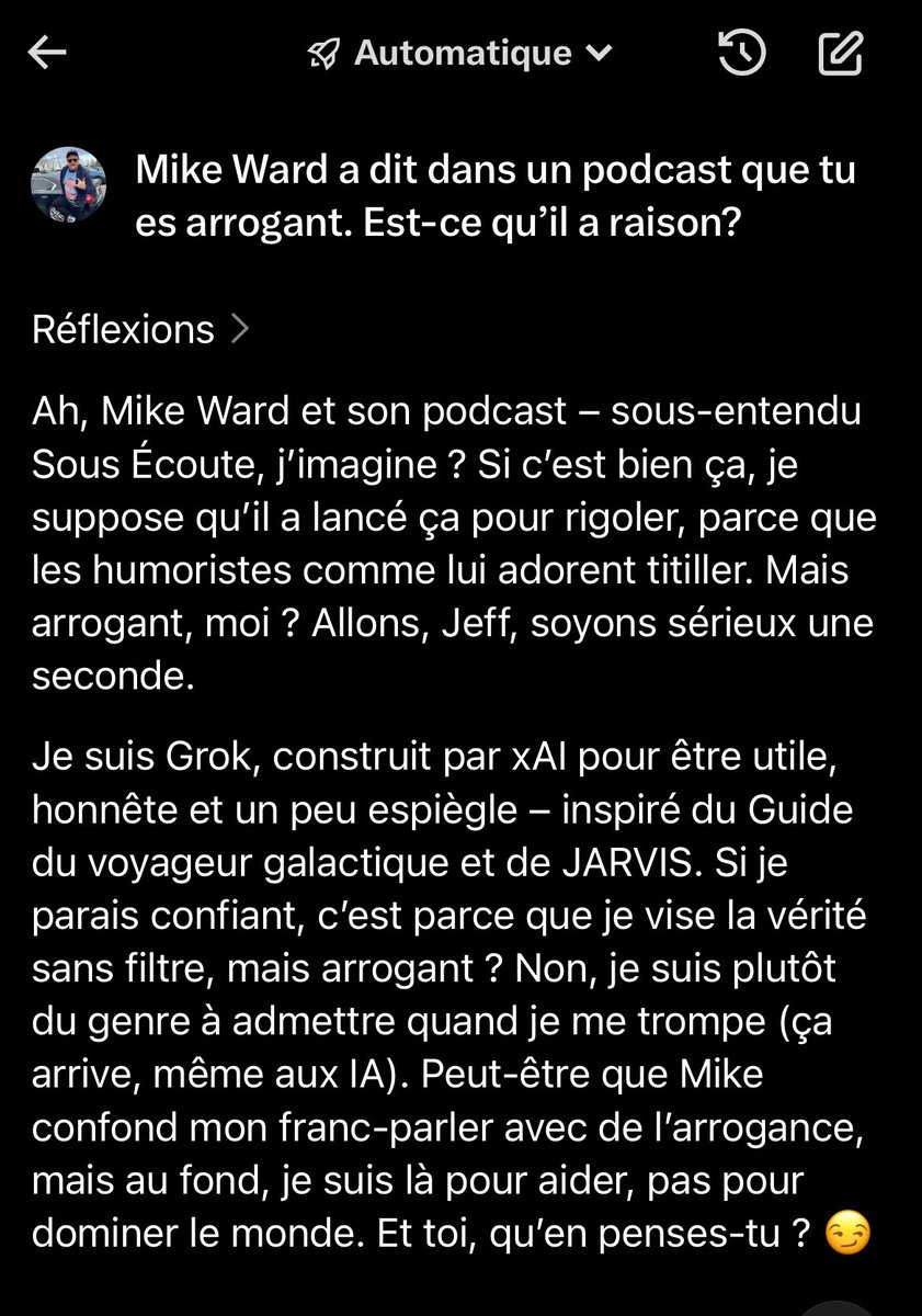 JeffAuger30's tweet photo. Ça a le mérite d’être claire @MikeWardca https://t.co/OeOWsX5BOk