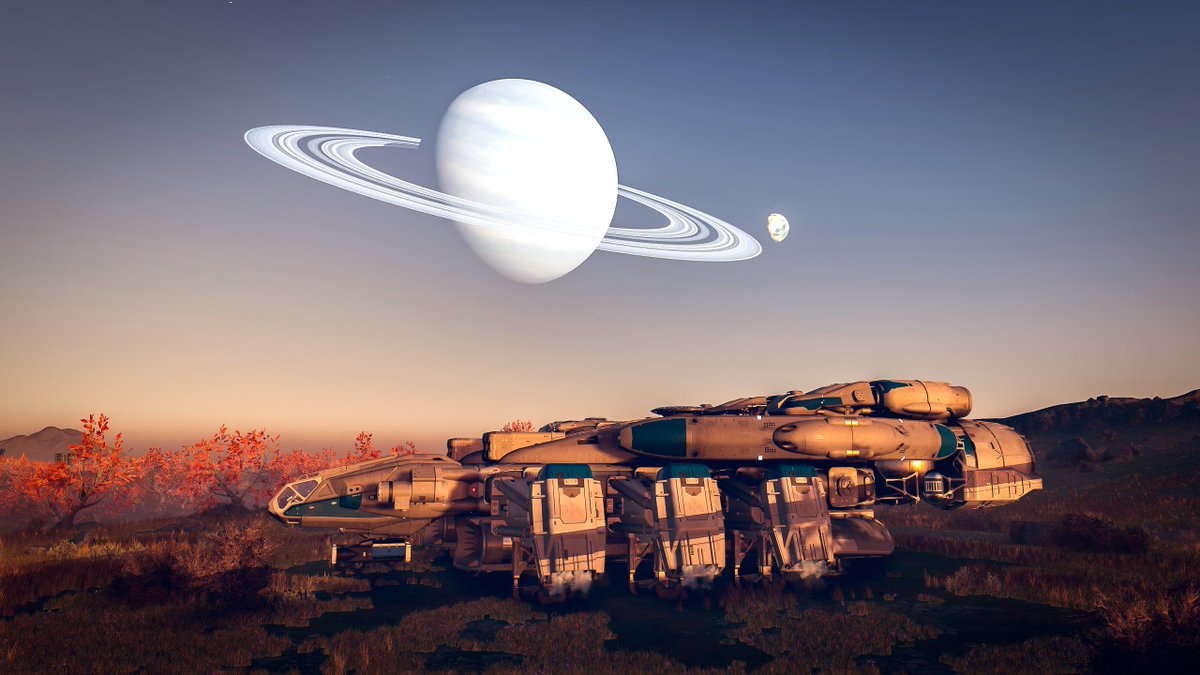 CaptCPU42's tweet image. Dawn's Light. #Starfield

As the sun rose and cast it's golden glow over the landscape, I was able to captured the Angel's Luck landed in the hills of the moon Azurion-b as the planet and it's (a) moon begin to set.

#VirtualPhotography #VPTree