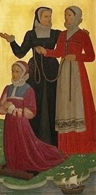 Today, Catholics remember three heroic women who died for their faith: Margaret Ward, a domestic servant from London, Margaret Clitherow, a butcher's wife from York, and Anne Line, an Essex girl who ran a Jesuit safe house in London. All condemned for harbouring priests.