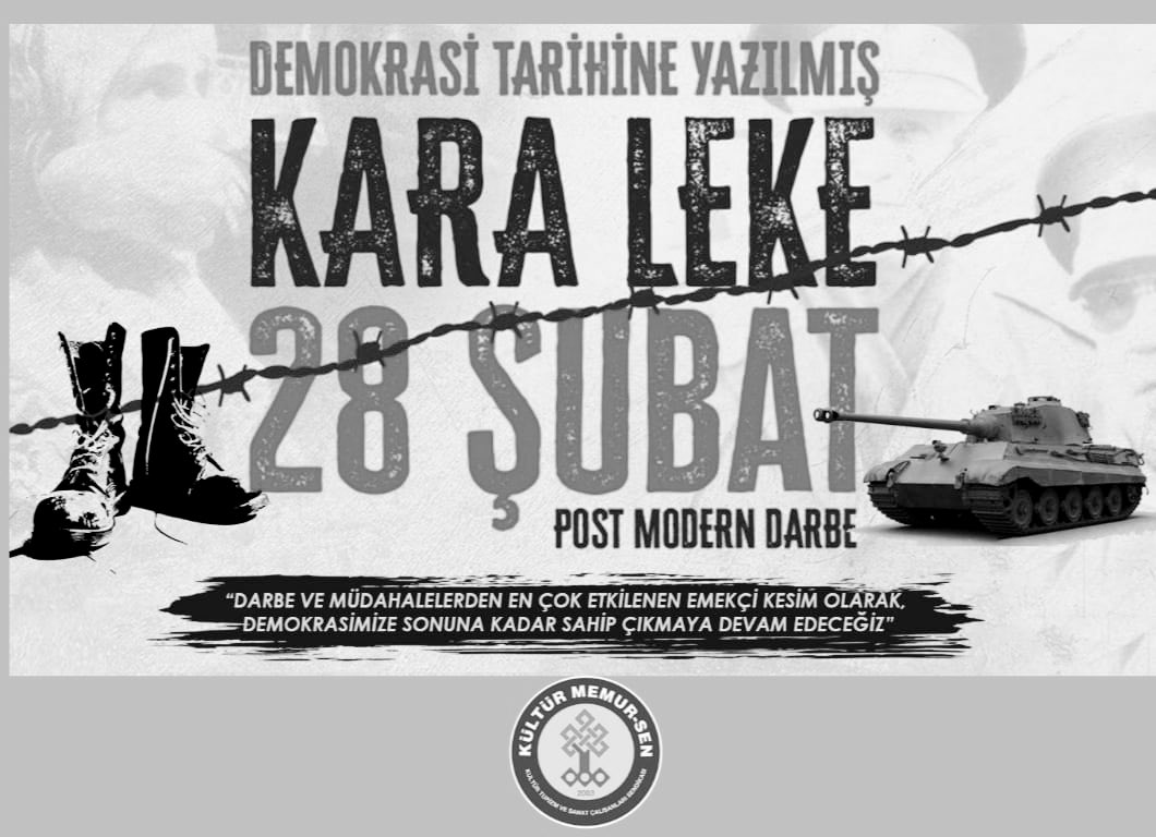 28 ŞUBATI UNUTMADIK!, UNUTMAYACAĞIZ!
#28Şubat  #Karaleke 

28 Şubat'ta Milletin iradesine, inancına ve değerlerine yaptıkları Postmodern darbe için Binyıl sürecek dediler, Siyasete, demokrasiye, insan haklarına balans ayarı çekmeye çalıştılar, Milletin iradesine ipotek koymak
