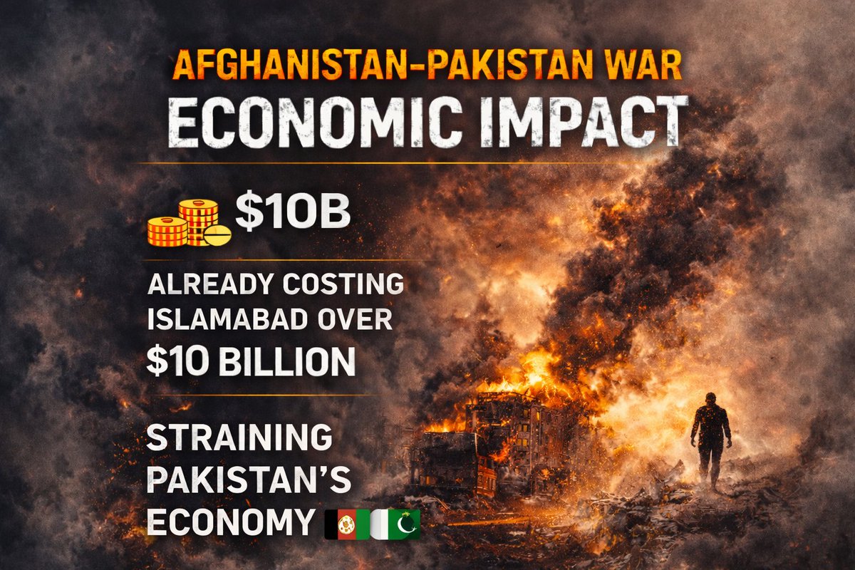 LeonardBandara's tweet photo. Rising tensions between Afghanistan and Pakistan are not just political. They’re economic. Increased security spending, trade disruptions, and instability are putting serious pressure on Pakistan’s already fragile economy.#EconomicImpact #Geopolitics #SouthAsia #GlobalEconomy https://t.co/Q6lM5kQrEQ
