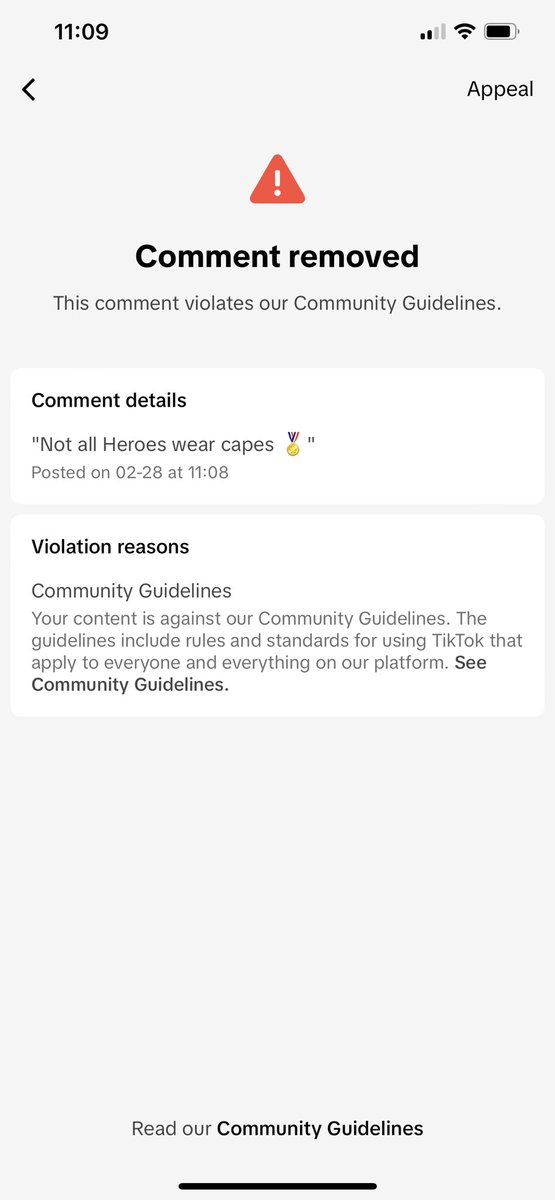 TikTok bodo piang. Saya komen punya la sincere. Tahu tahu kene violation. Post yg separuh nak b*gel boleh pulak lalu fyp. Anggap je la owner account xfaham frasa English ye maka di blocknya perkataan tertentu 🤷🏻‍♀️😅
