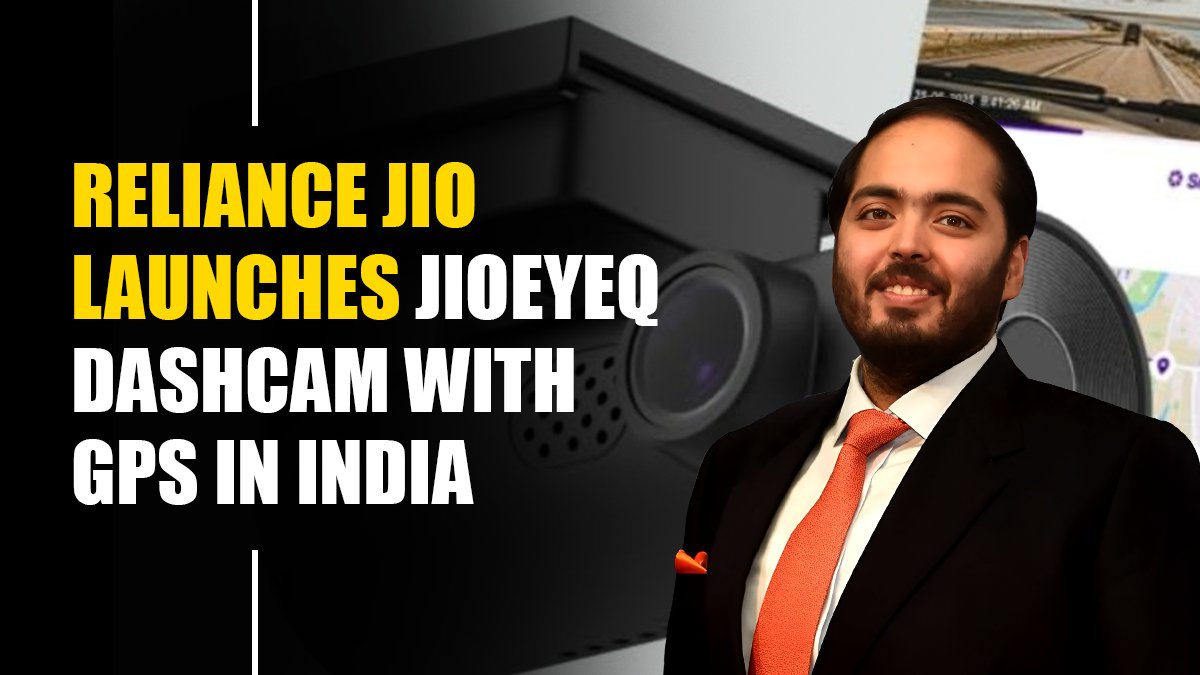 NewsKiDuniya6's tweet image. Reliance Jio launches JioEyeQ Dashcam with built-in GPS in India  A smart move into connected mobility &amp;amp; car tech. Is this the next big step in Jio’s digital ecosystem? #RelianceJio #JioEyeQ #Dashcam #IndiaTech #AnantAmbaniDT