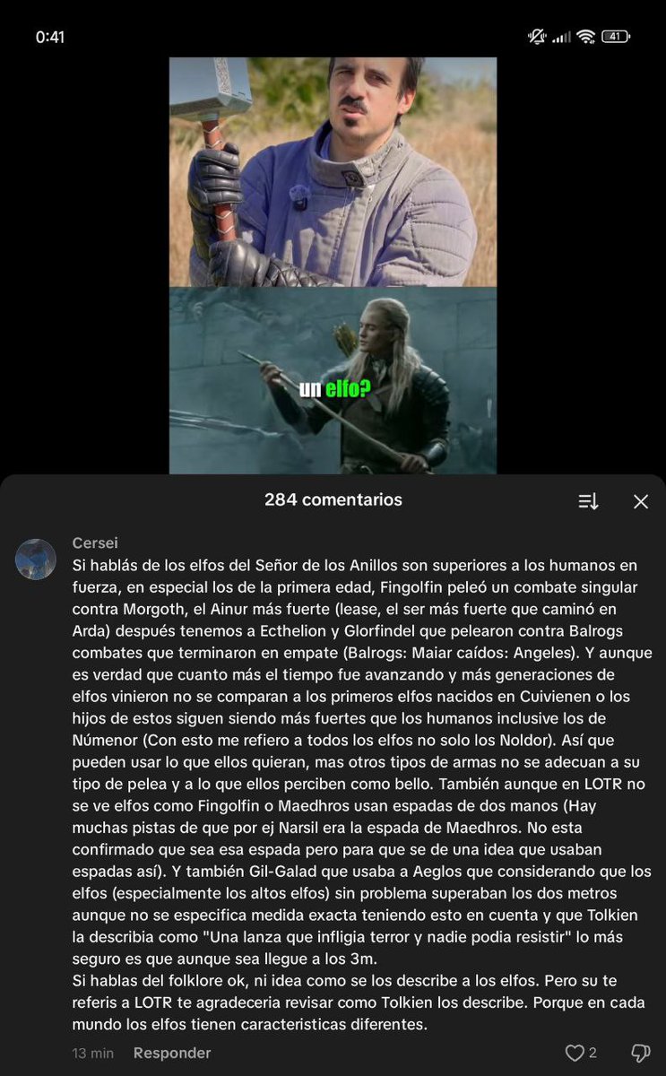 nosens1514's tweet photo. La situación con "La Espada de Vega", este hombre se presenta, hablando sobre los elfos y sus armas, pero es evidente que no ha leído los libros ni se ha tomado la molestia de investigar a fondo.
#Tolkien #ElSenorDeLosAnillos #ElSilmarillion https://t.co/Uji5MGbNve