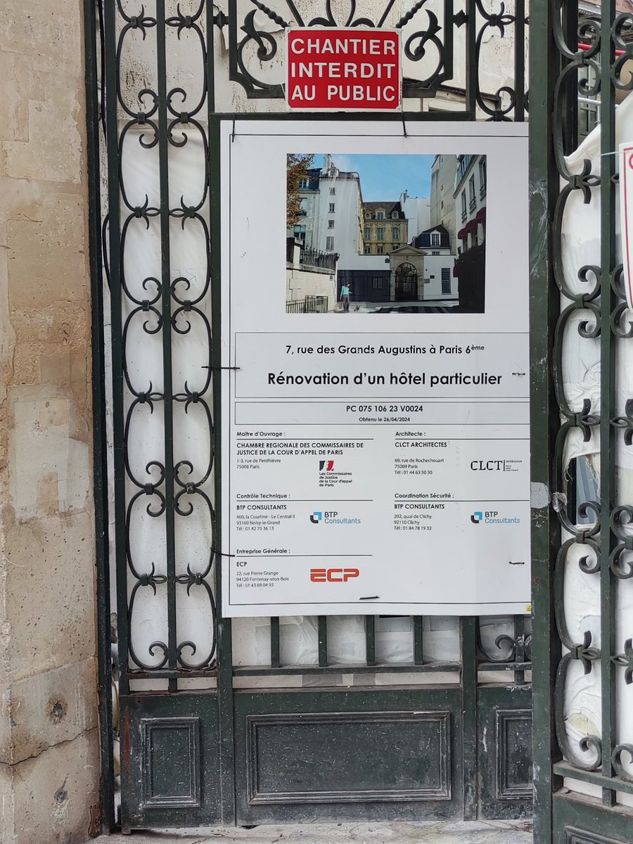 petitartmateur's tweet photo. Rénovation du 7 rue des Grands-Augustins #paris06
Dans l'histoire récente :
1837, Balzac y situe le Chef d'Oeuvre Inconnu
1932-36, théâtre de Jean-Louis Barrault
1935, Prévert, Mouloudji et le groupe Octobre
1936, présence des surréalistes
1936-55, atelier de Picasso (Guernica) https://t.co/tdPqLUPGv2