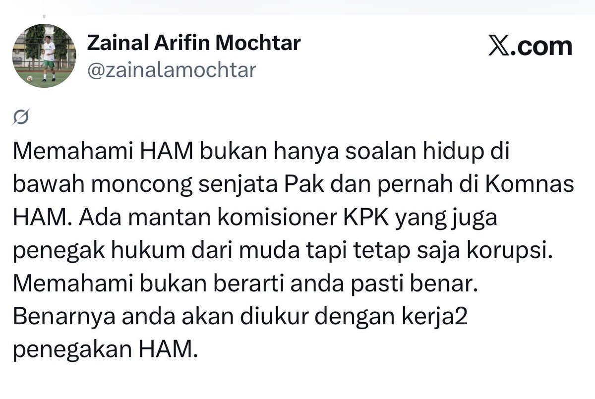 Zainal Arifin Mochtar tweet media