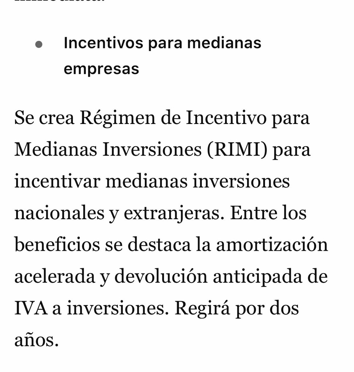 Y esto? Nunca tuvimos estos incentivos en Argentina, son inéditos