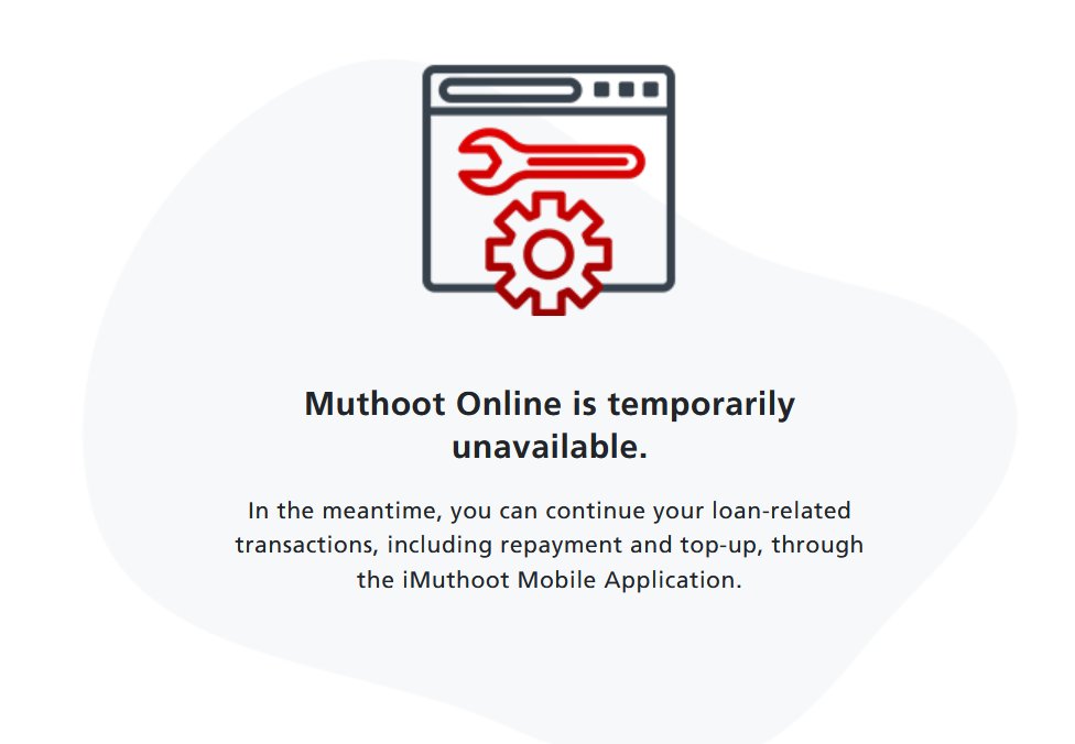 skbytes77's tweet photo. @TheMuthootGroup I regularly see https://t.co/w0lQ6mvyRU temporarily unavailable message. Is this the way you want to do business ? https://t.co/p3uXhic6zA