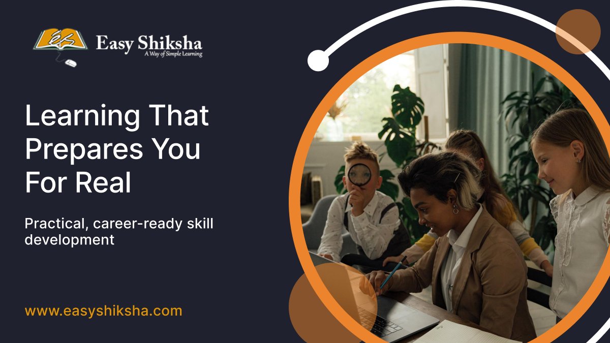 easy_shiksha's tweet photo. Learn what matters. Practice what works. Skills that prepare you for real-world success.

#EasyShiksha #SkillBasedLearning #OnlineEducation #CareerReady https://t.co/uNTzPVHILG
