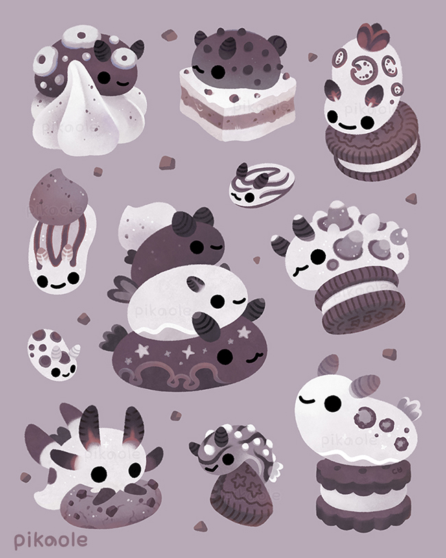 pikaole's tweet photo. Cookies and cream and sea slug 🍪 https://t.co/RyUKIm1cwk