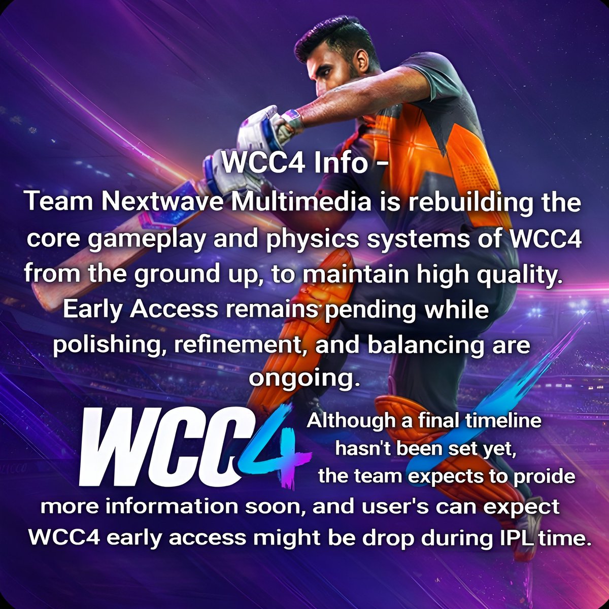 LoveCricket400's tweet photo. Exclusive ๐ฅ
World Cricket Championship 4 ๐
#Wcc4 #ComingSoon https://t.co/J2ML6sTE3x
