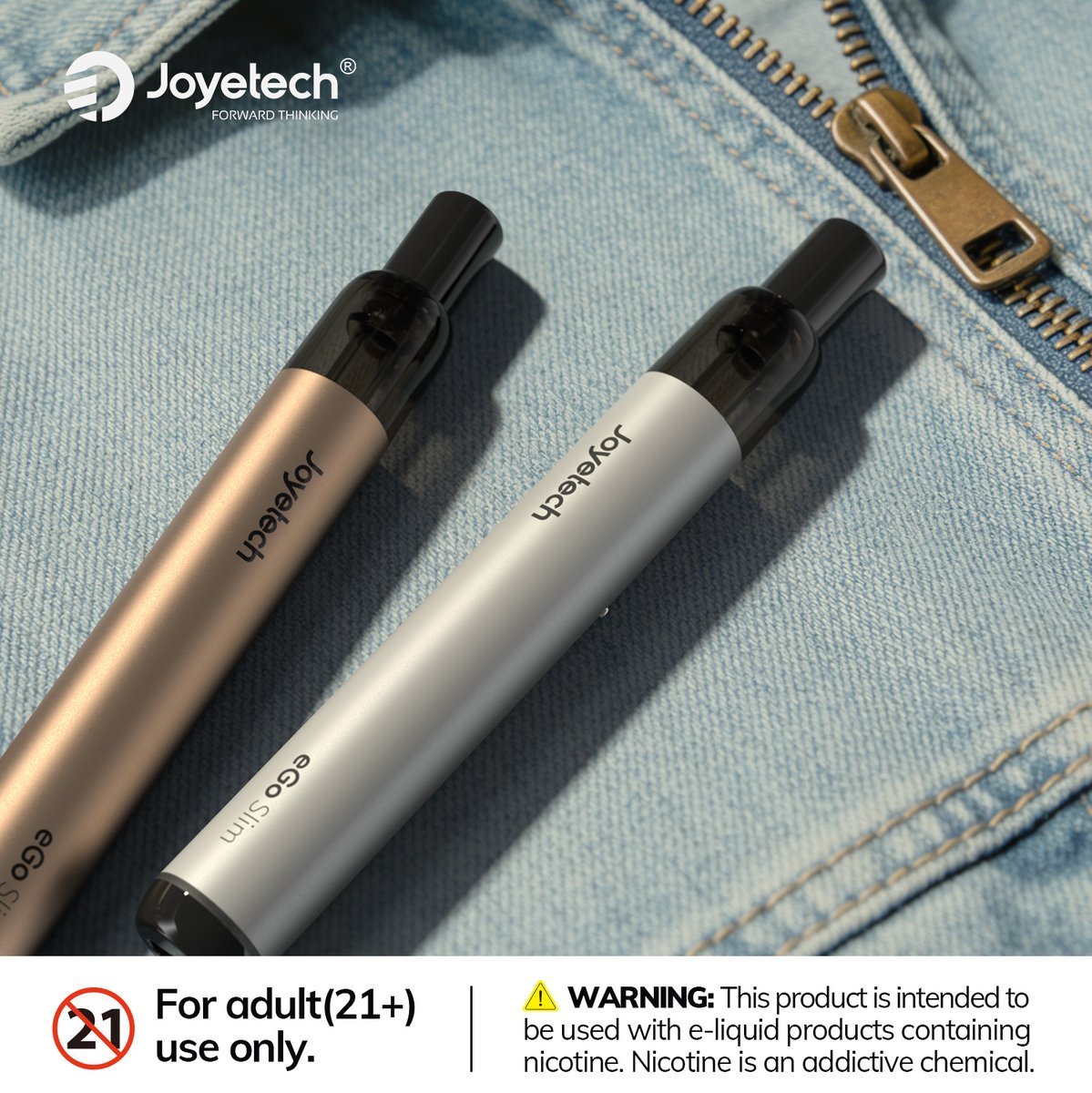 JoyetechClub's tweet image. Clean lines. Lightweight feel. Effortless performance.

Warning: This product may contain nicotine. Nicotine is an addictive chemical. Our products are restricted to adults 21+ only.
#eGoSlim #simple #fashiondesign #joyetech
