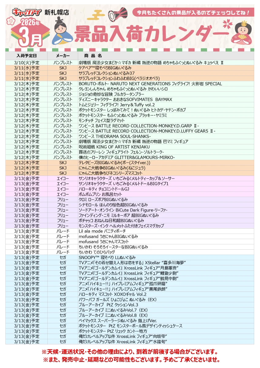 キャッツアイ新札幌店 on X: 