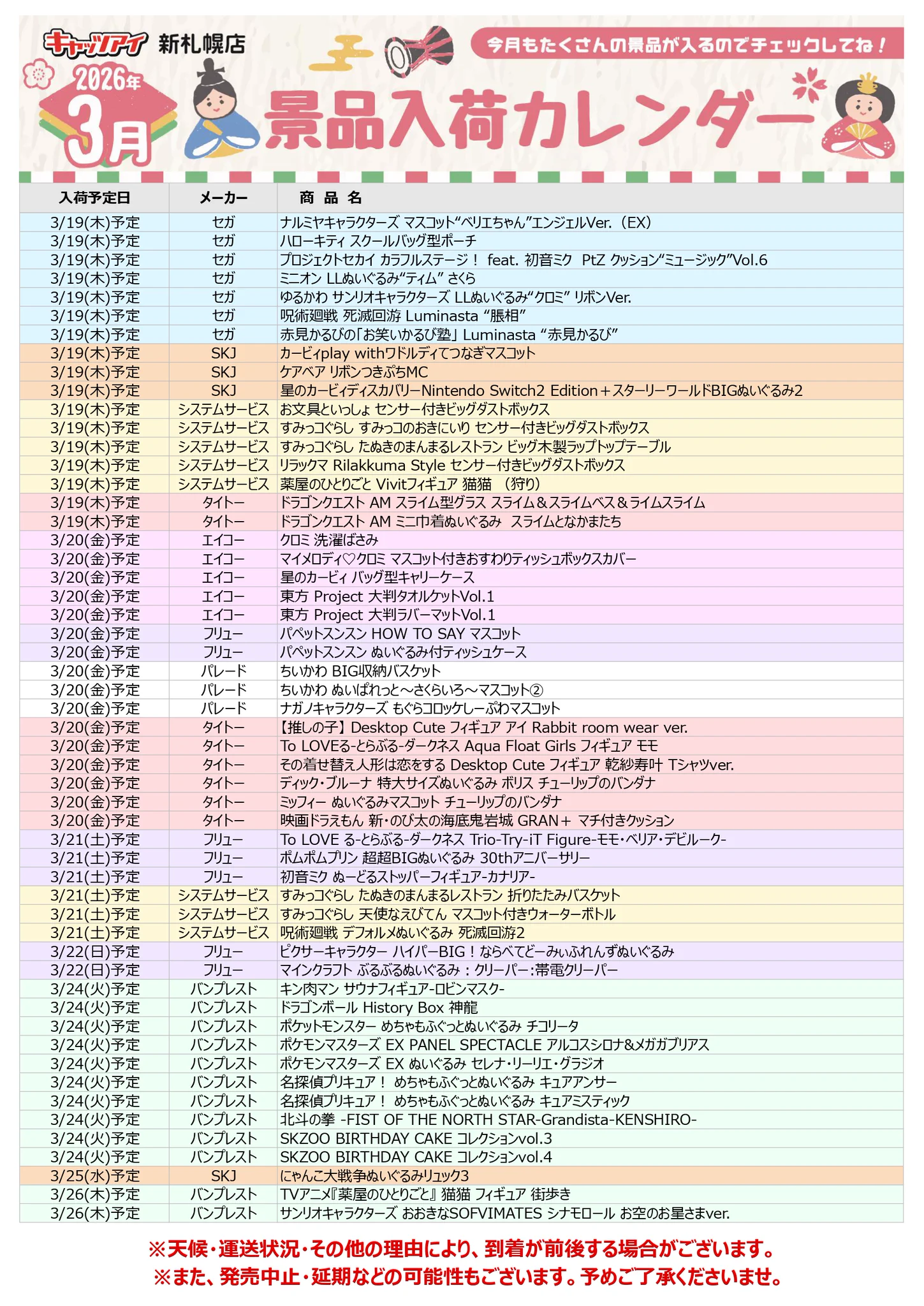 キャッツアイ新札幌店 on X: 