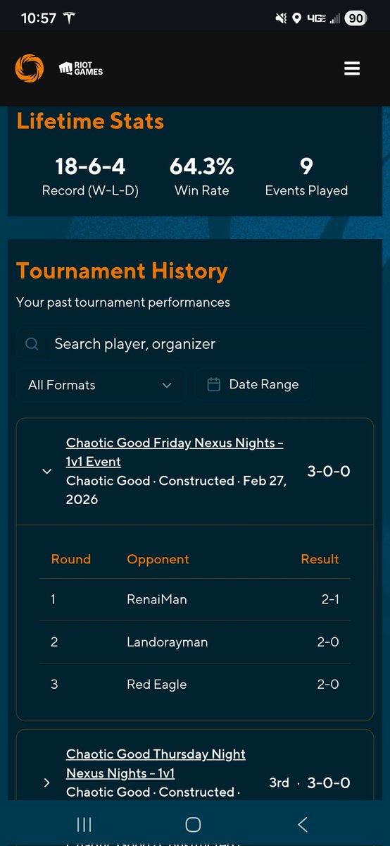 2 weeks of playing Riftbound. Game is refreshingly good. 

Too bad Regional Qualifiers are impossible to get a spot at.