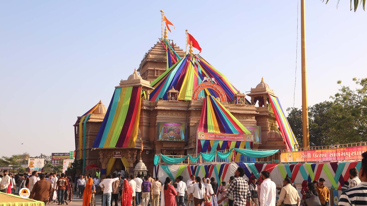 Darshan : 28-02-2026
શ્રીકષ્ટભંજનદેવ દાદાને કેસુડાના ફુલનો દિવ્ય શણગાર કરાયો, ધાણી, ખજુર અને ડાળિયાનો અન્નકૂટ ધરાવાયો, હજારો ભક્તોએ કર્યા દર્શન
Hello Devotees
Jai Shri swaminarayan
Shri kashtbhanjandev hanumanji Maharaj Salangpur dham.
salangpurhanumanji.org