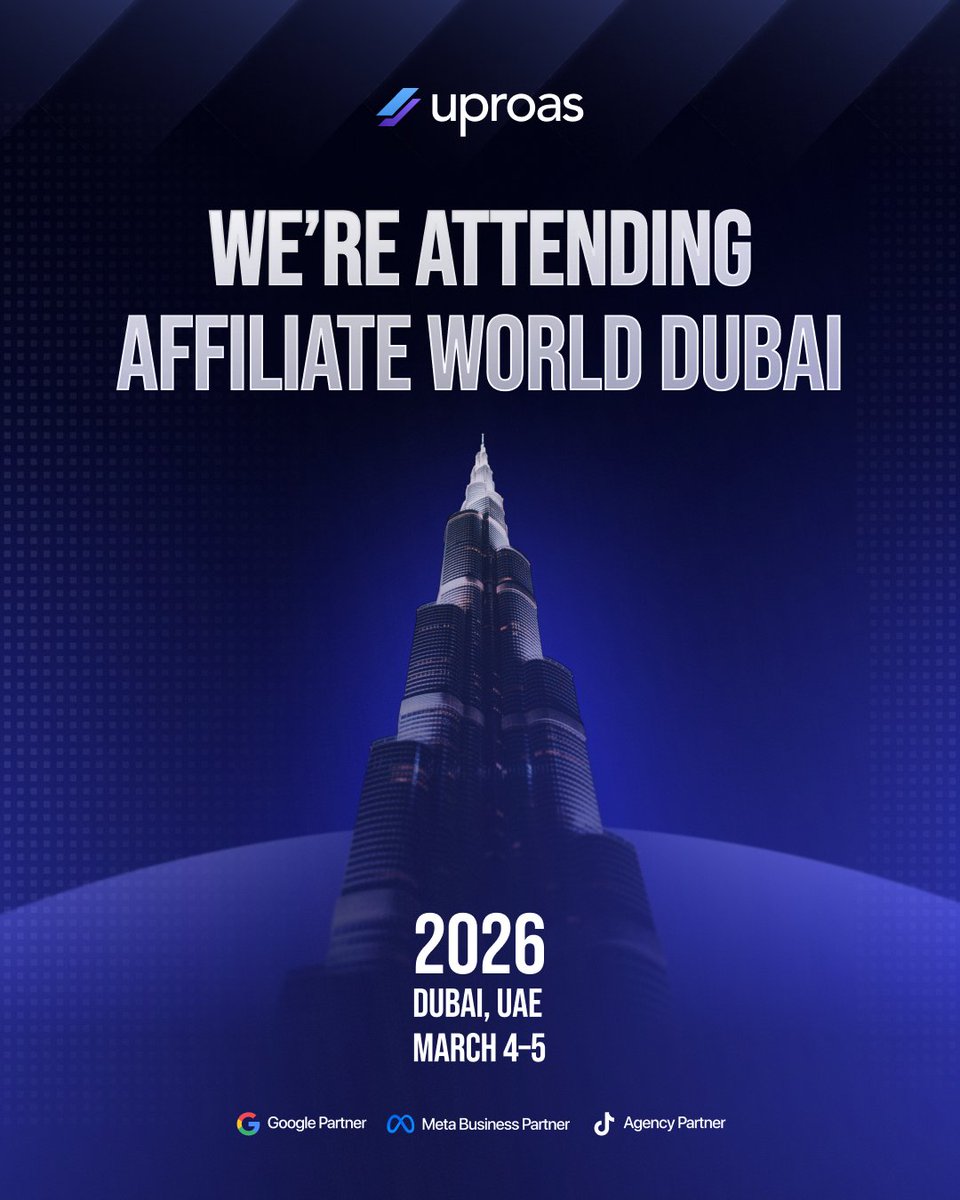 Uproas is attending Affiliate World Dubai on 4-5 March 2026. Come by our booth at A13 and let's talk about how agency ad accounts can benefit your business!