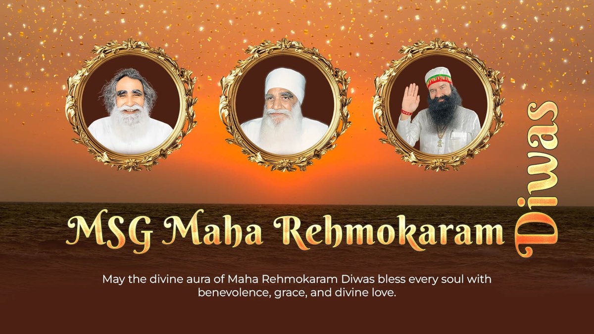 Welcoming Maha Rehmokaram Diwas with deep reverence, heartfelt gratitude, and utmost devotion. As we celebrate these sacred moments, let us strengthen our resolve to serve the nation and uplift humanity.