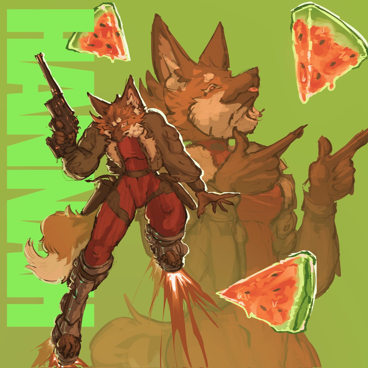 FoxBernardo1's tweet photo. 🍉

#furry #furryart #conceptart https://t.co/0Dbv4VThqG